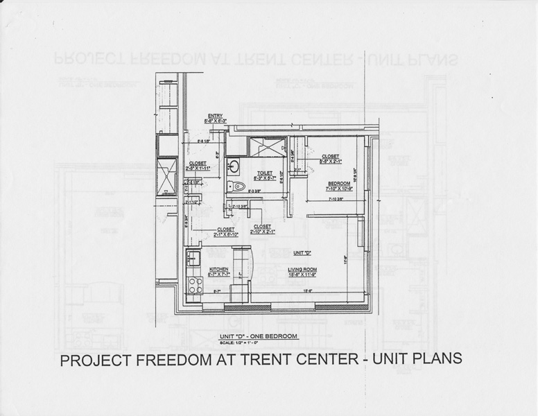 Project Freedom at Trent Center Floor Plan