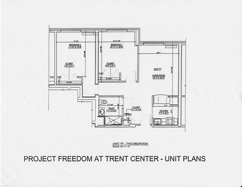 Project Freedom at Trent Center Floor Plan